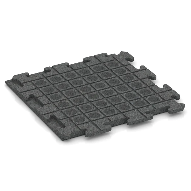 Aufsicht auf die Unterseite, also die Bodenseite von WARCO-Formteil 1251 - Płytka tarasowa Classic im Format 50 x 50 x 3 cm | 0,25 m².