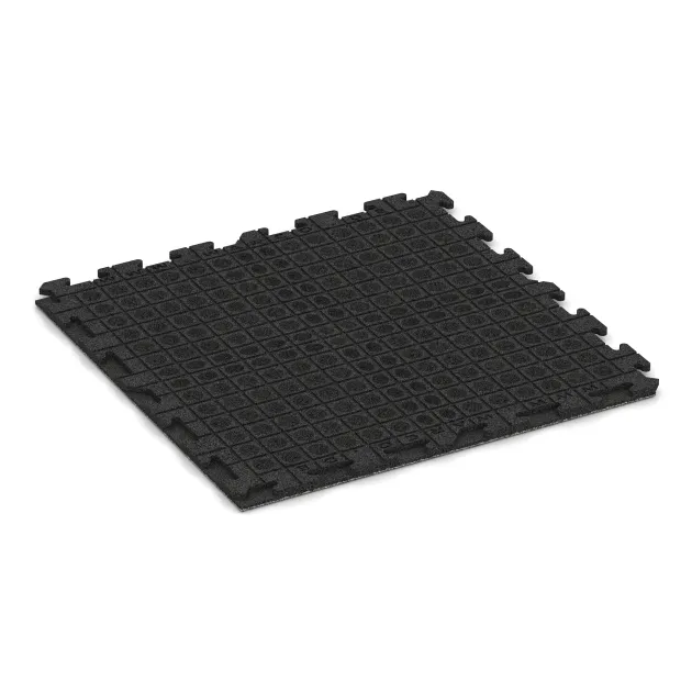 Aufsicht auf die Unterseite, also die Bodenseite von WARCO-Formteil 4636 - Nawierzchnia na place zabaw im Format 1000 x 1000 x 30 mm.