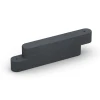 Aufsicht auf die Unterseite, also die Bodenseite von WARCO-Formteil 6642 - Obrzeże gumowe im Format 100 x 15 x 30 cm.