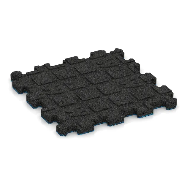 Aufsicht auf die Unterseite, also die Bodenseite von WARCO-Formteil 5432 - Płytka schodowa im Format 306 x 306 x 20 mm.