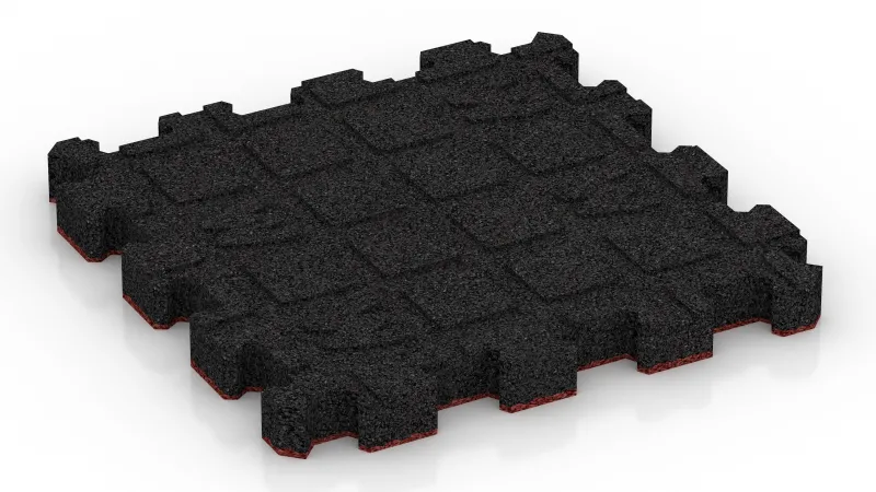 Kanały drenażowe 4 x 15 mm - ułożone pod kątem prostym