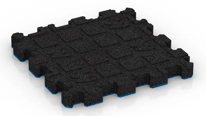 Kanały drenażowe 4 x 15 mm - ułożone pod kątem prostym