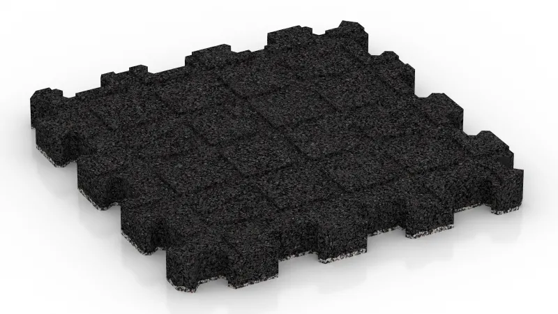 Kanały drenażowe 4 x 15 mm - ułożone pod kątem prostym