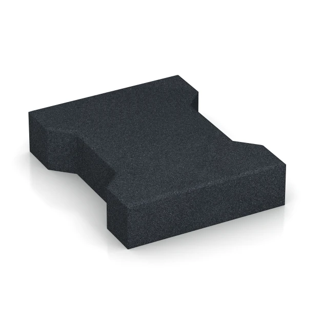 Aufsicht auf die Unterseite, also die Bodenseite von WARCO-Formteil 6378 - Kostka brukowa im Format 20 × 16,5 × 4,3 cm | 0,0278 m².