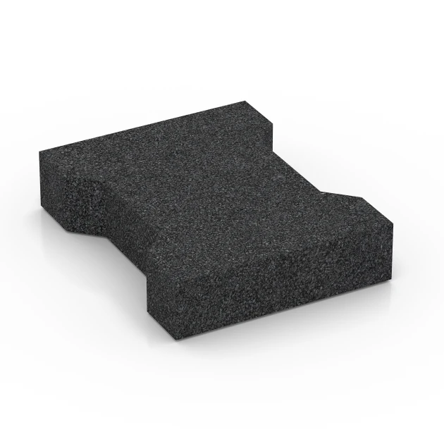 Aufsicht auf die Unterseite, also die Bodenseite von WARCO-Formteil 7068 - Kostka brukowa im Format 20 x 16,5 x 4,5 cm | 0,0278 m².