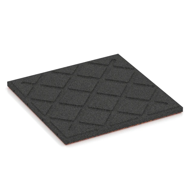 Aufsicht auf die Unterseite, also die Bodenseite von WARCO-Formteil 6358 - Płyta tarasowa Classic im Format 50 x 50 x 3 cm | 0,25 m².