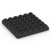Aufsicht auf die Unterseite, also die Bodenseite von WARCO-Formteil 6295 - Płyty amortyzujące im Format 50 x 50 x 7 cm.