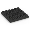 Aufsicht auf die Unterseite, also die Bodenseite von WARCO-Formteil 6442 - Płyta amortyzująca – 210 cm im Format 50 x 50 x 7 cm.