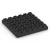 Aufsicht auf die Unterseite, also die Bodenseite von WARCO-Formteil 6443 - Płyta amortyzująca – 210 cm im Format 50 x 50 x 7 cm.