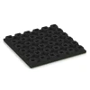 Aufsicht auf die Unterseite, also die Bodenseite von WARCO-Formteil 6293 - Płyty amortyzujące im Format 50 x 50 x 4,8 cm.
