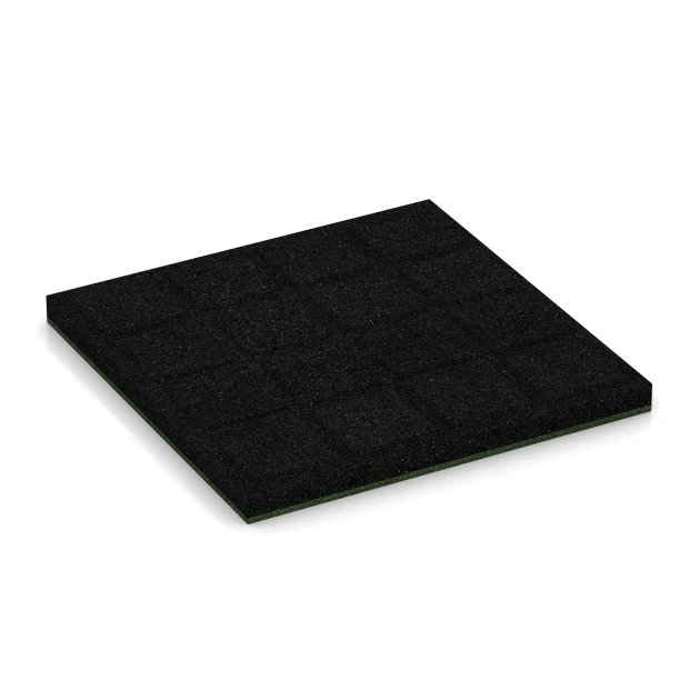 Aufsicht auf die Unterseite, also die Bodenseite von WARCO-Formteil 6255 - Płyta amortyzująca – 140 cm im Format 50 x 50 x 4 cm.