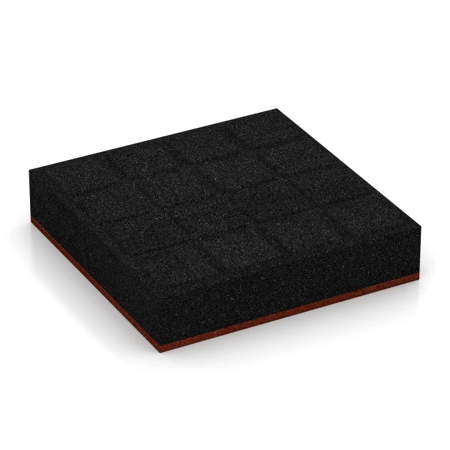 Aufsicht auf die Unterseite, also die Bodenseite von WARCO-Formteil 6278 - Płyta amortyzująca – 300 cm im Format 50 x 50 x 11 cm.