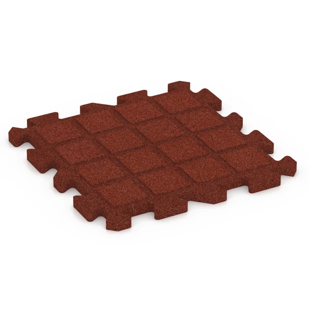 Aufsicht auf die Unterseite, also die Bodenseite von WARCO-Formteil 6394 - Płyta amortyzująca – 100 cm im Format 50 x 50 x 3 cm | 0,25 m².