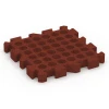 Aufsicht auf die Unterseite, also die Bodenseite von WARCO-Formteil 6310 - Płyta puzzle na plac zabaw im Format 50 x 50 x 6 cm | 0,25 m².