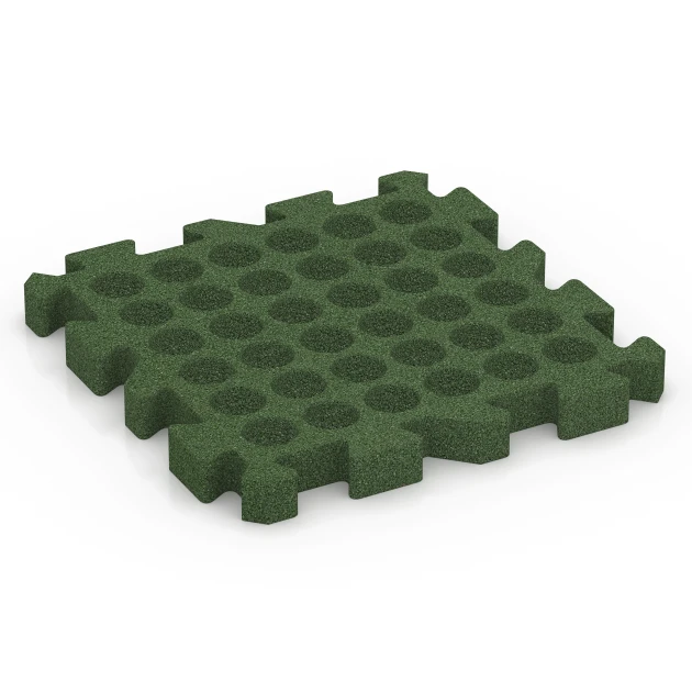Aufsicht auf die Unterseite, also die Bodenseite von WARCO-Formteil 6403 - Płyta amortyzująca – 190 cm im Format 50 x 50 x 5 cm | 0,25 m².