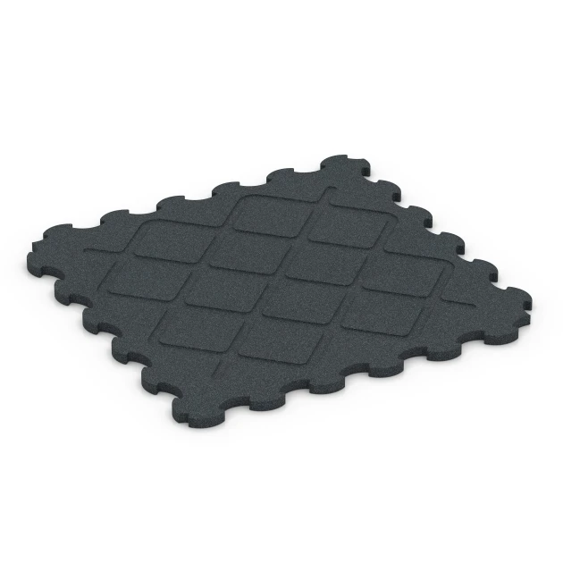 Aufsicht auf die Unterseite, also die Bodenseite von WARCO-Formteil 6322 - Mata Ochronna Fitness im Format 102,5 x 102,5 x 3 cm | 1,05 m².