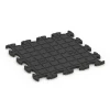 Aufsicht auf die Unterseite, also die Bodenseite von WARCO-Formteil 6829 - Fitness Active podłoga im Format 46 x 46 x 1,8 cm.