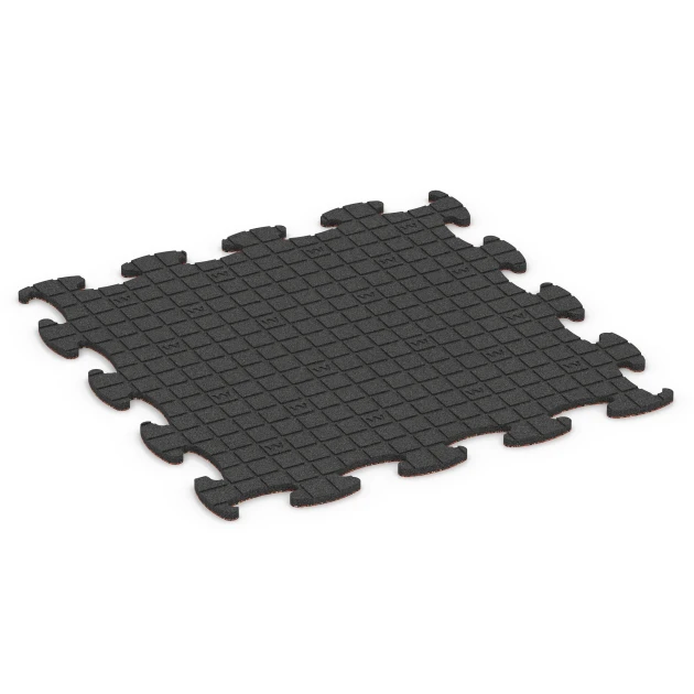 Aufsicht auf die Unterseite, also die Bodenseite von WARCO-Formteil 6836 - Fitness Active podłoga im Format 98 x 98 × 1,8 cm.
