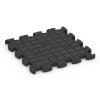 Aufsicht auf die Unterseite, also die Bodenseite von WARCO-Formteil 6884 - Fitness Max Floor System im Format 44,6 x 44,6 × 2,8 cm.
