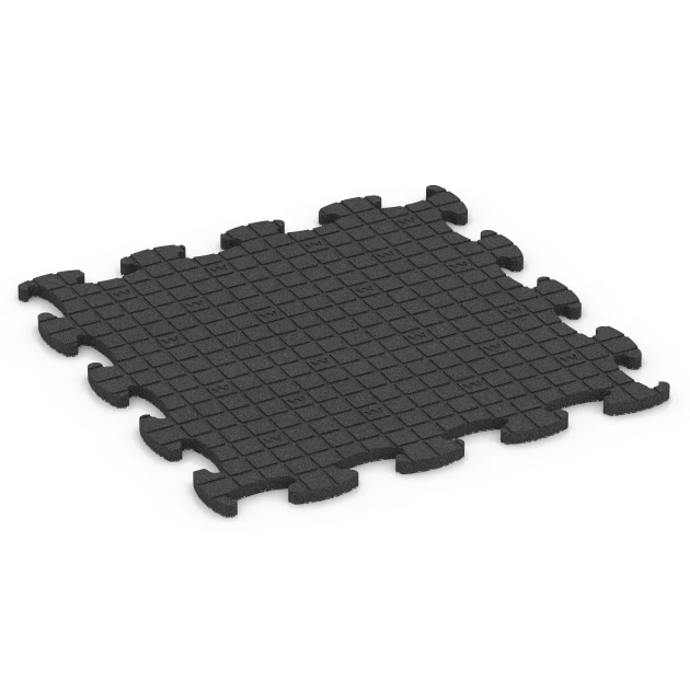 Aufsicht auf die Unterseite, also die Bodenseite von WARCO-Formteil 6850 - Fitness Active podłoga im Format 97,1 x 97,1 x 2,8 cm.