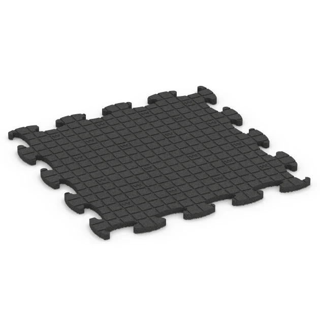 Aufsicht auf die Unterseite, also die Bodenseite von WARCO-Formteil 6851 - Fitness Active podłoga im Format 98 x 98 x 2,8 cm.