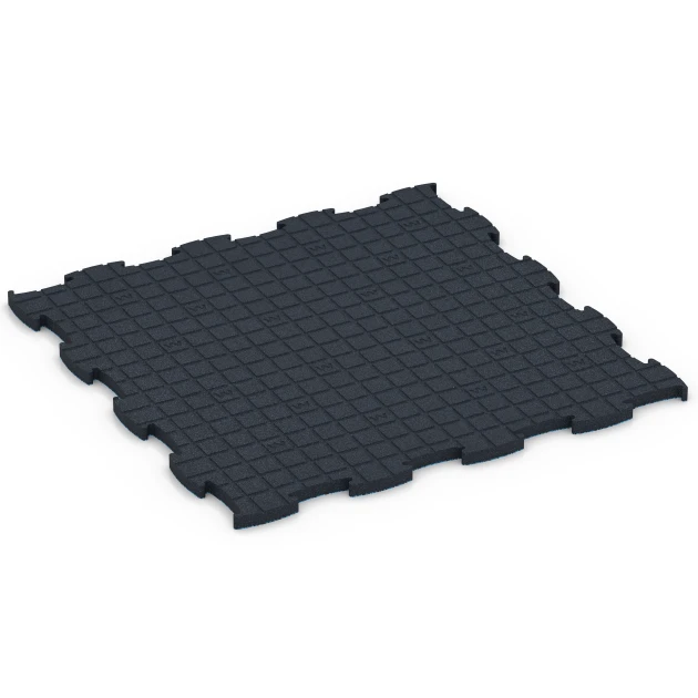 Aufsicht auf die Unterseite, also die Bodenseite von WARCO-Formteil 6893 - Fitness Max Floor System im Format 97,1 x 97,1 x 2,8 cm.