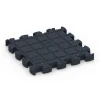 Aufsicht auf die Unterseite, also die Bodenseite von WARCO-Formteil 6959 - Fitness Premium podłoga sportowa im Format 28,9 x 28,9 x 2,8 cm.