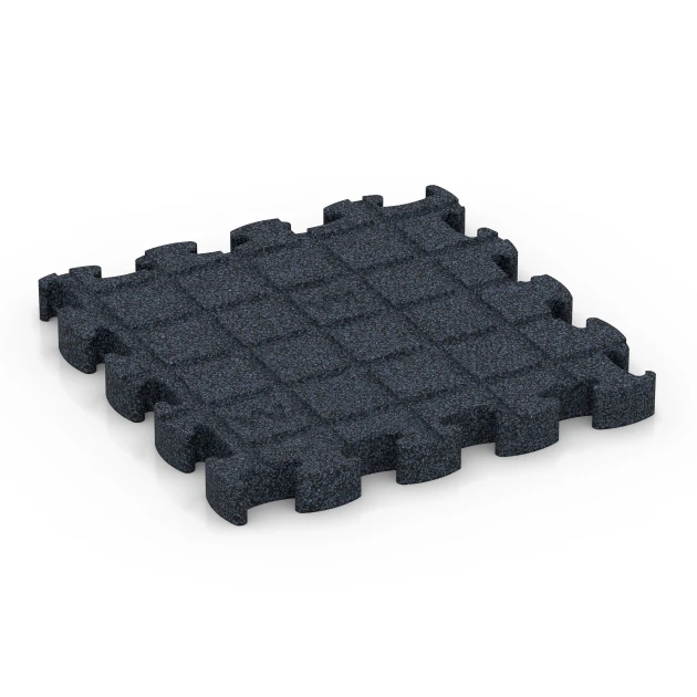 Aufsicht auf die Unterseite, also die Bodenseite von WARCO-Formteil 6959 - Fitness Premium podłoga sportowa im Format 28,9 x 28,9 x 2,8 cm.