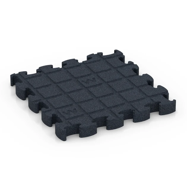 Aufsicht auf die Unterseite, also die Bodenseite von WARCO-Formteil 6965 - Fitness Premium podłoga Plus im Format 28,9 x 28,9 x 2,8 cm.