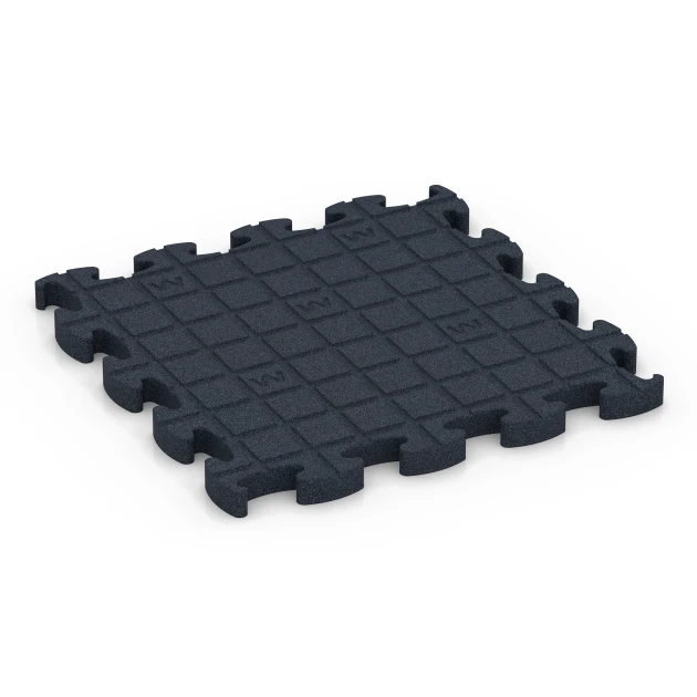 Aufsicht auf die Unterseite, also die Bodenseite von WARCO-Formteil 6967 - Fitness Premium podłoga Plus im Format 45,9 x 45,9 x 2,8 cm.