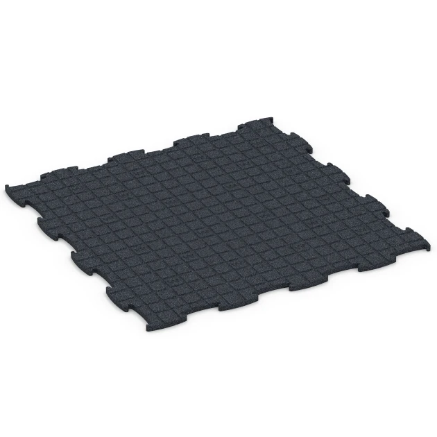 Aufsicht auf die Unterseite, also die Bodenseite von WARCO-Formteil 6962 - Fitness Premium podłoga sportowa im Format 99 x 99 x 1,8 cm.