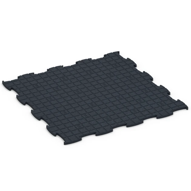 Aufsicht auf die Unterseite, also die Bodenseite von WARCO-Formteil 6968 - Fitness Premium podłoga Plus im Format 99 x 99 x 1,8 cm.
