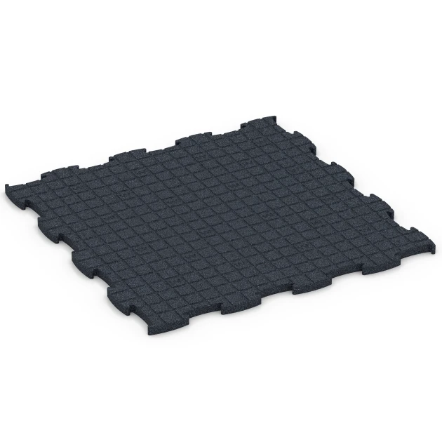 Aufsicht auf die Unterseite, also die Bodenseite von WARCO-Formteil 6963 - Fitness Premium podłoga sportowa im Format 99 x 99 x 2,8 cm.