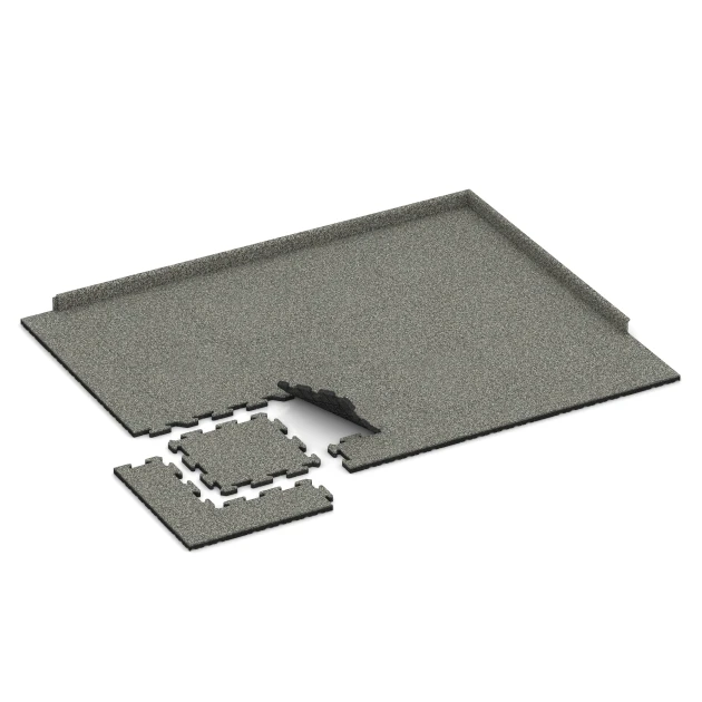 Typische Verlegung oder Einbausituation für den Artikel 2670 von WARCO - Nawierzchnia dla psów, Farbton Szary granit in der Abmessung 500 x 500 x 30 mm.