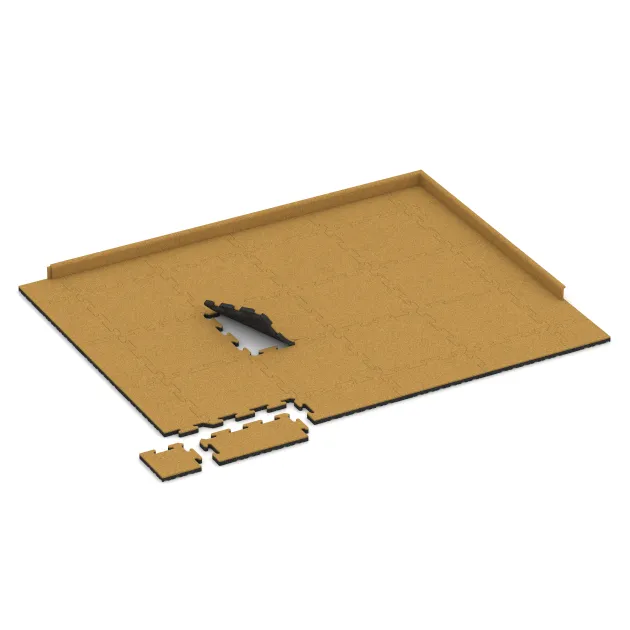 Typische Verlegung oder Einbausituation für den Artikel 5293 von WARCO - Płytka na obrzeża basenu, Farbton Żółty cytrynowy in der Abmessung 500 x 500 x 30 mm.