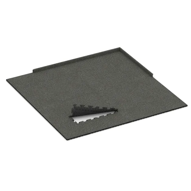 Typische Verlegung oder Einbausituation für den Artikel 3212 von WARCO - Nawierzchnia na place zabaw, Farbton Ciemny granit in der Abmessung 1000 x 1000 x 30 mm.