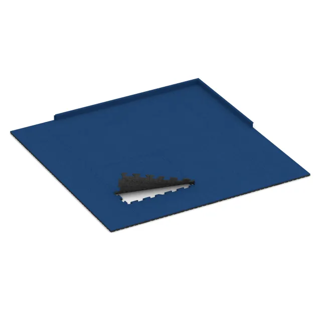 Typische Verlegung oder Einbausituation für den Artikel 5811 von WARCO - Płyta podłogowa puzzle Indoor, Farbton Niebieski Chagall in der Abmessung 1000 x 1000 x 30 mm.