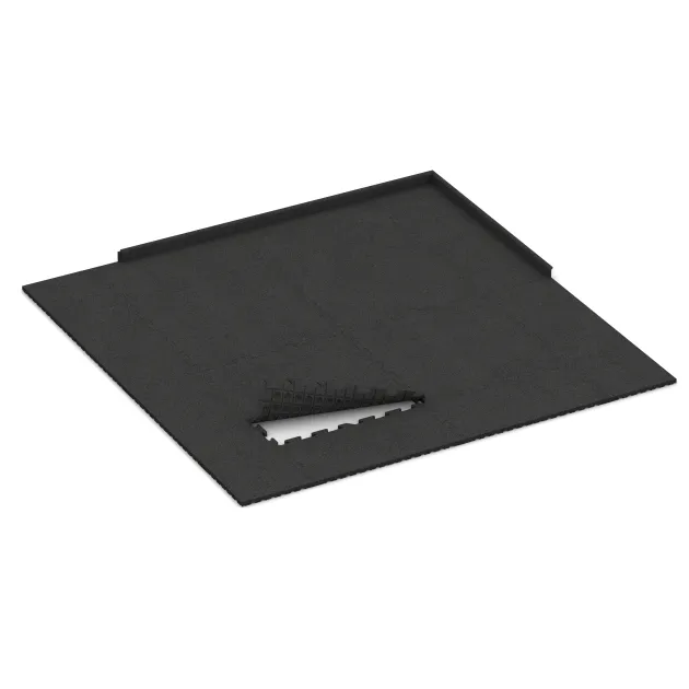 Typische Verlegung oder Einbausituation für den Artikel 3330 von WARCO - Mata Ochronna Fitness HD, Farbton Antracyt in der Abmessung 1000 x 1000 x 30 mm.