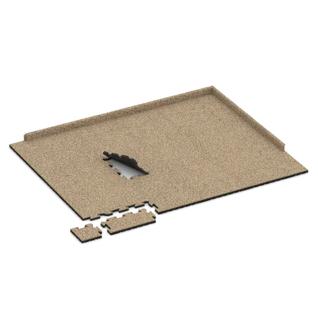 Typische Verlegung oder Einbausituation für den Artikel 4852 von WARCO - Płyta brzegowa, Farbton Trawertyn in der Abmessung 500 x 235 x 30 mm.