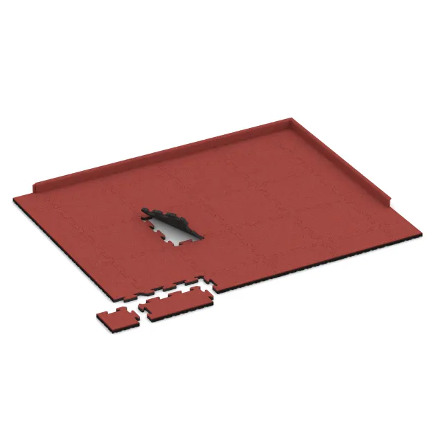 Typische Verlegung oder Einbausituation für den Artikel 5313 von WARCO - Płyta brzegowa, Farbton Ciemny róż in der Abmessung 500 x 235 x 30 mm.