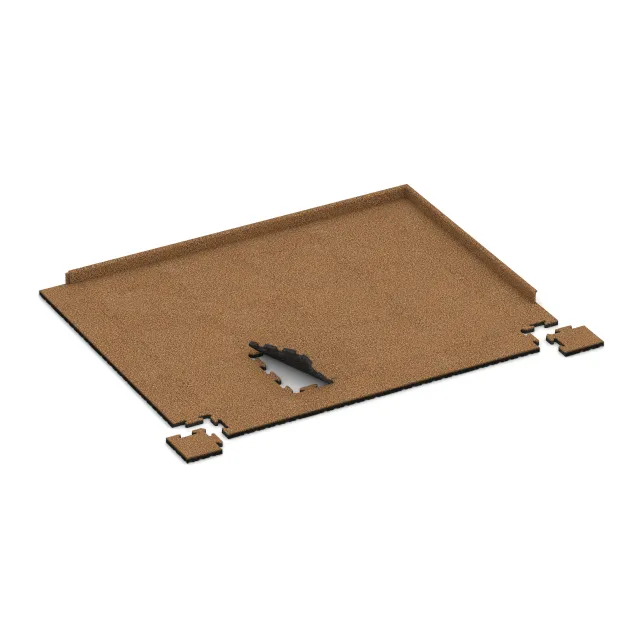 Typische Verlegung oder Einbausituation für den Artikel 4878 von WARCO - Płyta narożna, Farbton Terakota in der Abmessung 235 x 235 x 30 mm.