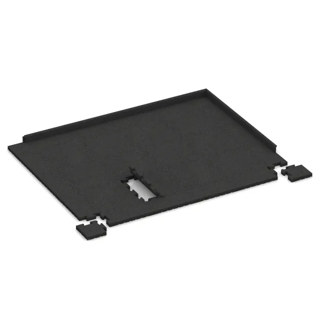 Typische Verlegung oder Einbausituation für den Artikel 5222 von WARCO - Płyta narożna, Farbton Antracyt in der Abmessung 235 x 235 x 40 mm.