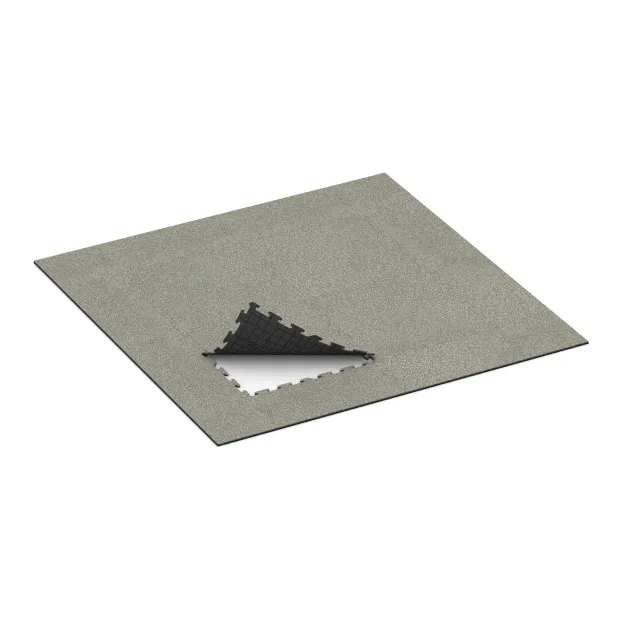 Typische Verlegung oder Einbausituation für den Artikel 3941 von WARCO - Nawierzchnia sportowa dla psów HD, Farbton Jasny granit in der Abmessung 1000 x 1000 x 18 mm.