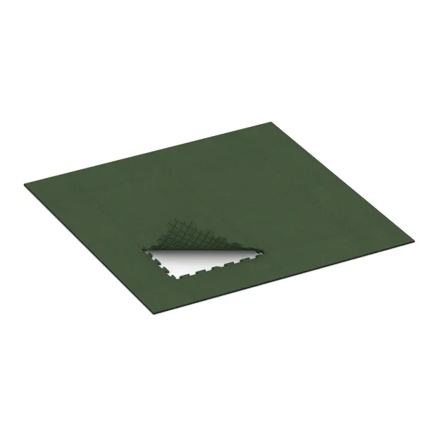 Typische Verlegung oder Einbausituation für den Artikel 3961 von WARCO - Nawierzchnia sportowa dla psów HD, Farbton Zielony trawiasty in der Abmessung 1000 x 1000 x 18 mm.