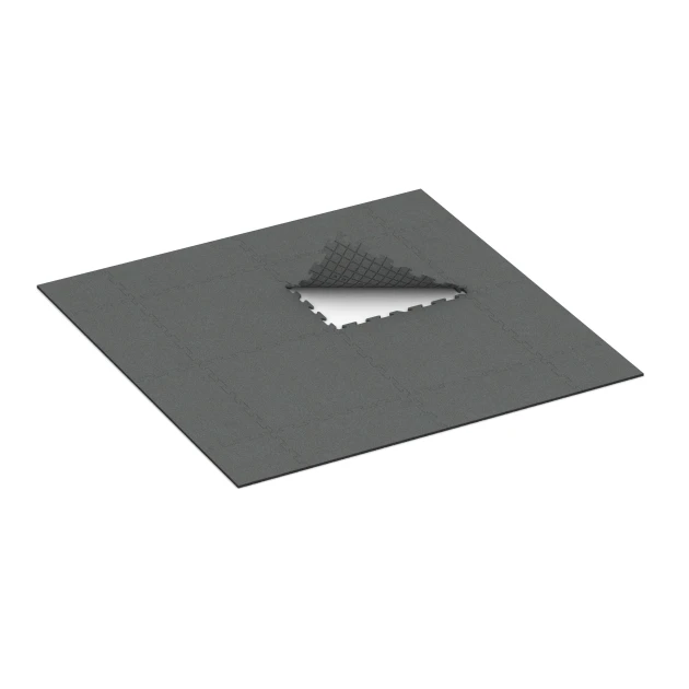 Typische Verlegung oder Einbausituation für den Artikel 3956 von WARCO - Nawierzchnia dla psów, Farbton Szary łupkowy in der Abmessung 100 x 100 x 1,8 cm | 1,00 m².