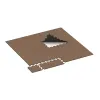 Typische Verlegung oder Einbausituation für den Artikel 4784 von WARCO - Płyta brzegowa HD, Farbton Caffè latte in der Abmessung 1000 x 485 x 18 mm.