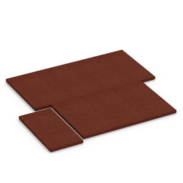 Typische Verlegung oder Einbausituation für den Artikel 6649 von WARCO - Stallplatte Luxus, Farbton Czerwony ceglasty in der Abmessung 100 x 50 x 5 cm.
