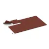 Typische Verlegung oder Einbausituation für den Artikel 3984 von WARCO - Płyta podłogowa dla psów, Farbton Czerwony ceglasty in der Abmessung 500 x 500 x 40 mm.