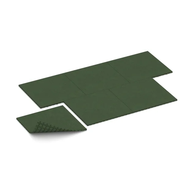 Typische Verlegung oder Einbausituation für den Artikel 3997 von WARCO - Płyta podłogowa dla psów, Farbton Zielony trawiasty in der Abmessung 1000 x 1000 x 30 mm.