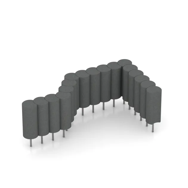 Typische Verlegung oder Einbausituation für den Artikel 2559 von WARCO - Elastyczna palisada, Farbton Szary łupkowy in der Abmessung ø 250 x 600 mm.